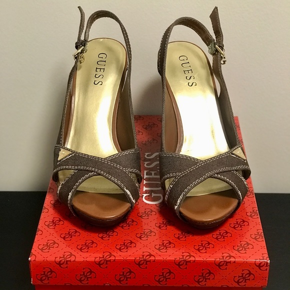 GUESS Wedge Shoes in excellent used condition
Size: 7.5
Price Paid: $64.99 + tax - Picture 4 of 7